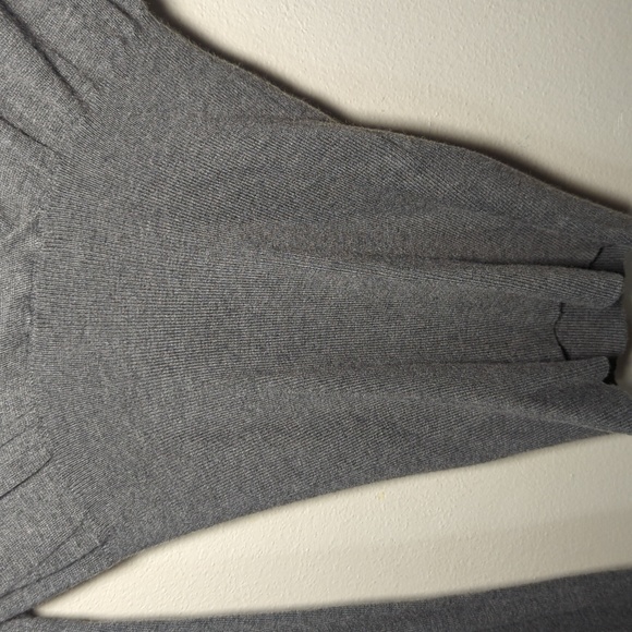 Express Cashmere-Blend Sweater Gray V-neck Long-sleeve Bodycon Women's Size XS - Picture 4 of 6